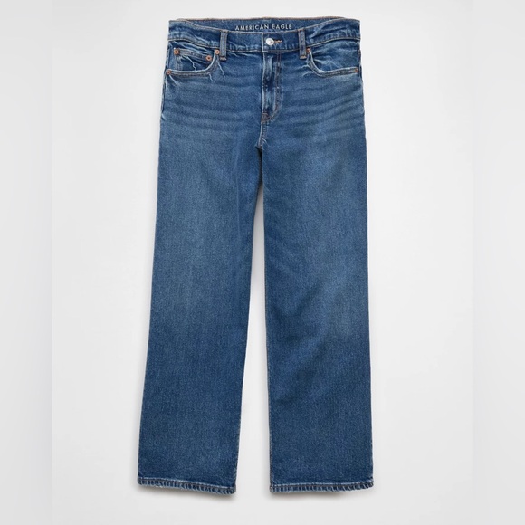 American Eagle Outfitters Denim - 👖 American Eagle Relaxed Blue Stovepipe Crop Jeans – Size 16P (Petite) 💙